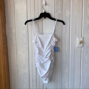NWT Free People White Bodysuit